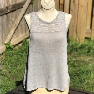 Gorgeous LOFT lightweight gray sleeveless top